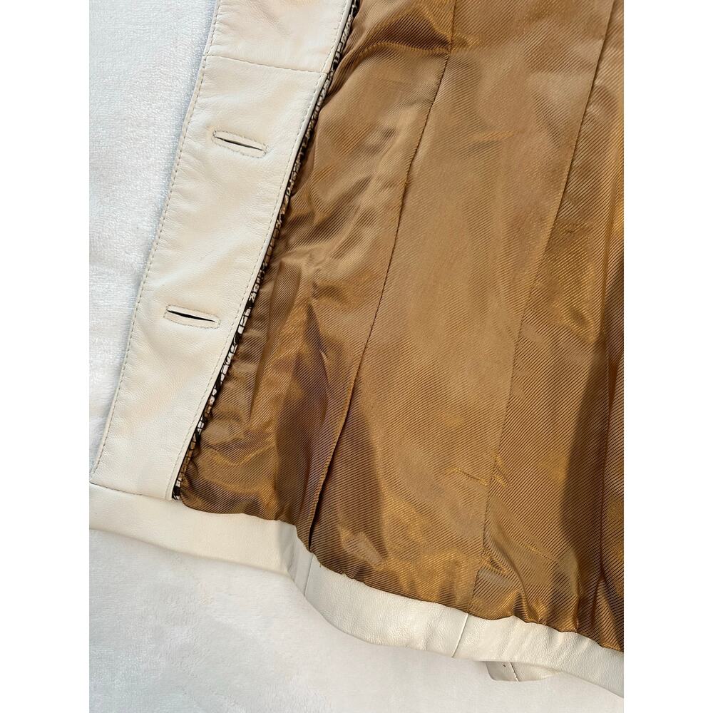 Wilsons Leather Womens Medium Jacket with Camel Lining and Snake Skin Pockets XC - Picture 7 of 16